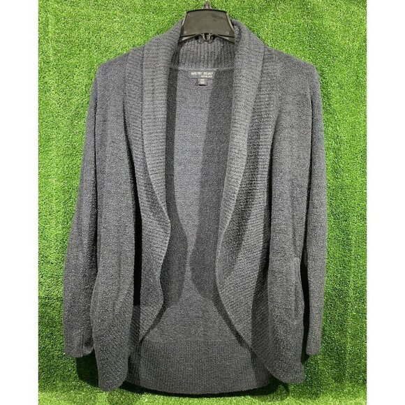 Barefoot Dreams Cardigan Cozy Chic Lite Blue Size XS/S Small Textured Shawl Neck